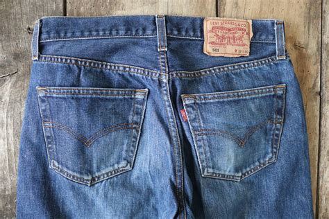 Vintage Levis Levis Strauss 501 Blue Denim Jeans 30 X 29 Workwear Red
