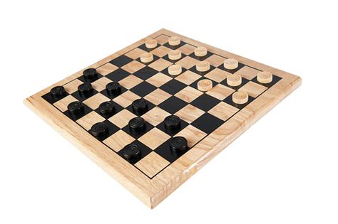 Traditional Wooden Draughts Gamez Galore