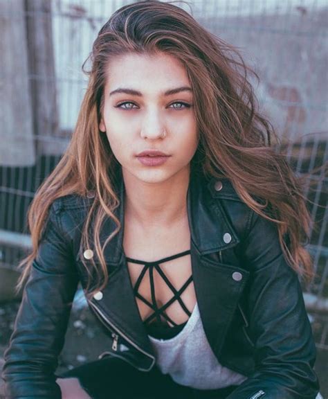 Magdalena Zalejska Rprettygirls Cute Girl Face Leather Jacket