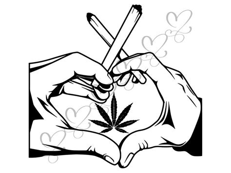 Weed Stoner Drawings Coloring Pages