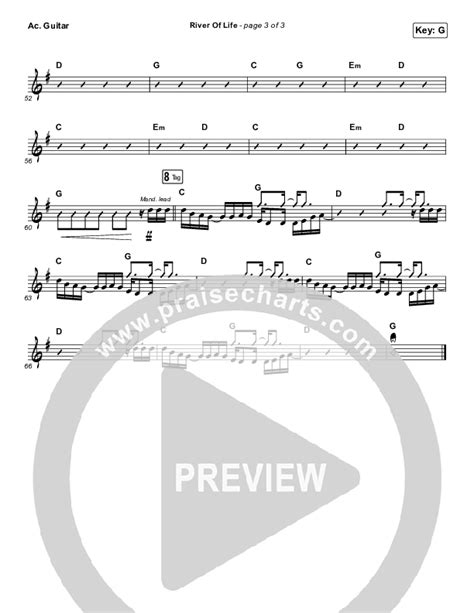 River Of Life Acoustic Guitar Sheet Music Pdf Mac Powell Praisecharts