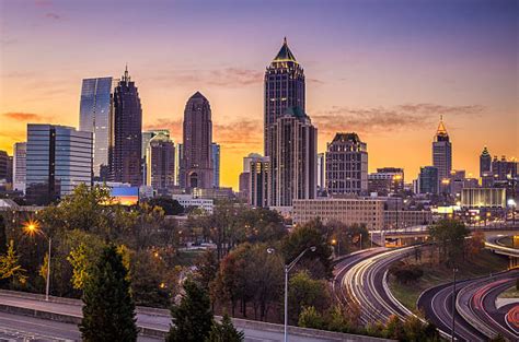 Atlanta Sunrise Stock Photos Pictures And Royalty Free Images Istock