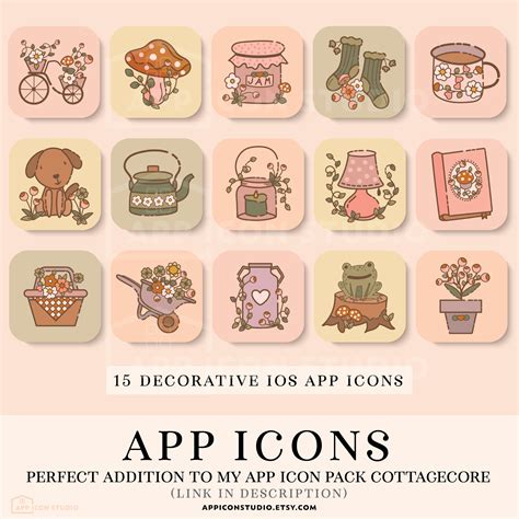 Cottagecore App Icons Ios 14 Icons For Iphone App Covers Etsy Uk