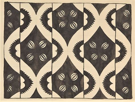 Indonesia Bali Lamak Ornament Pen Drawing By Walter Spies 1895 1942