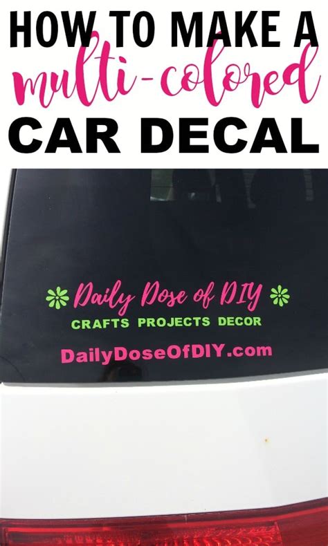See more ideas about cricut, cricut tutorials, cricut crafts. vinyl car decal cricut project - Daily Dose of DIY