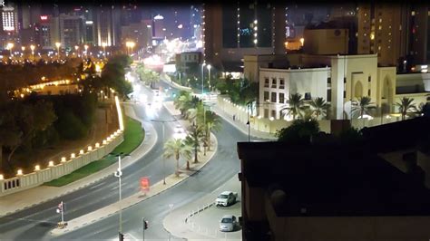 Adliya And Juffair Bahrain At Night Roof Top View Youtube