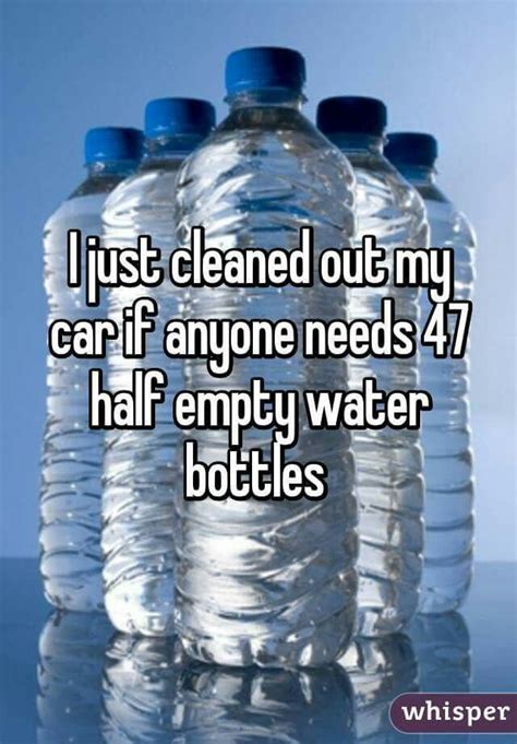 Relatable Empty Water Bottle Bones Funny Bottle