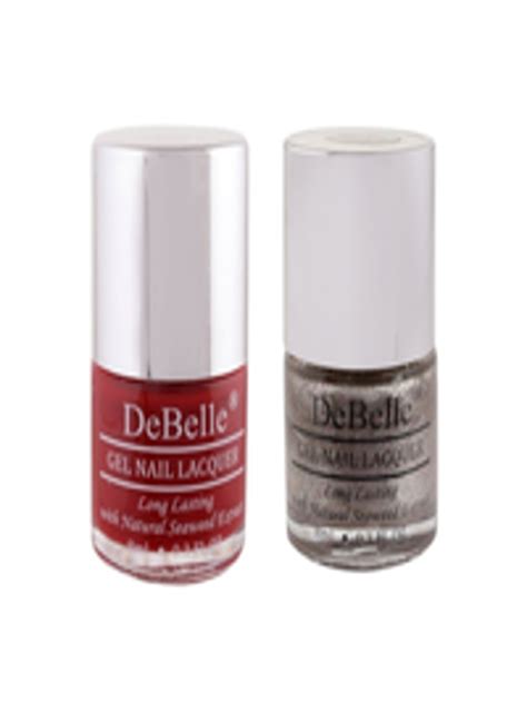 Buy DeBelle Set Of 2 Gel Nail Polish Moulin Rouge Sparkling Dust 8ml