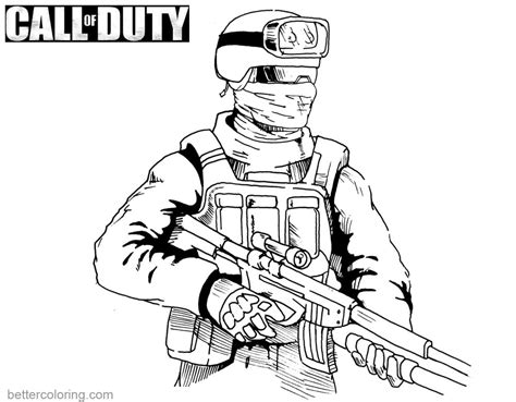 Coloring Pages Of Call Of Duty Coloring Pages