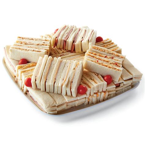 H E B Large Gourmet Finger Sandwich Tray Shop Standard Party Trays At