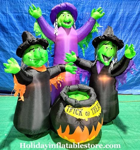 Animated 3 Witches Cauldron