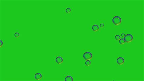 Bubbles On A Green Screen Youtube