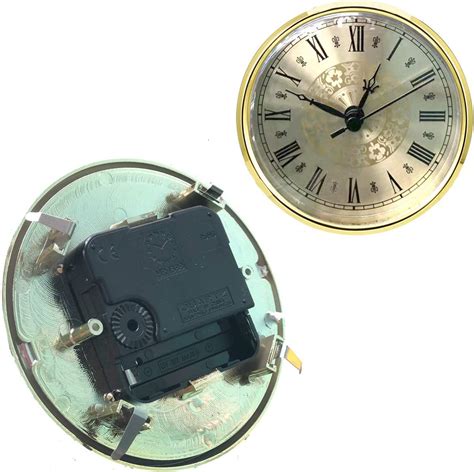Hillhome Mini Clock Insert 43 Inch110 Mm Round Quartz Clock Fit Up