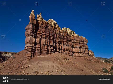 Rock Formation In The Desert In Santa Fe New Mexico Stock Photo Offset