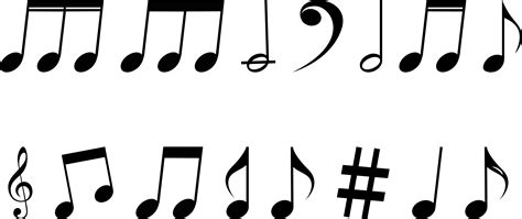 Music Notes Png Transparent Image Download Size 2170x912px