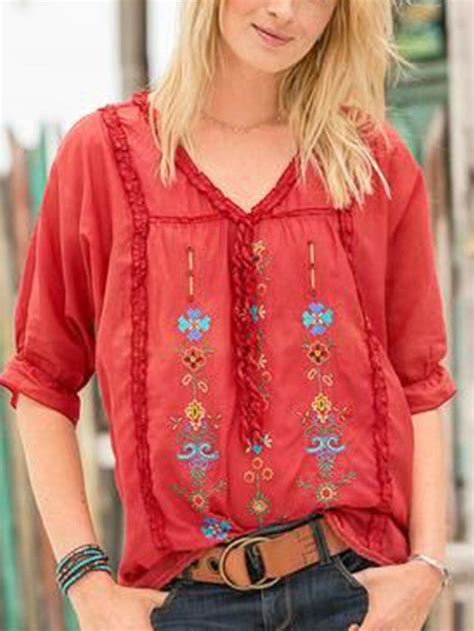 Bohemian Blouses Annie Cloth Tops Casual Tops Clothes