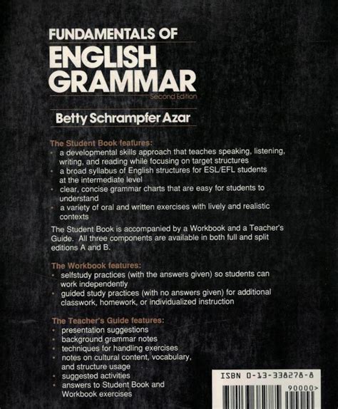 Fundamentals Of English Grammar Second Edition Betty Schrampfer Az