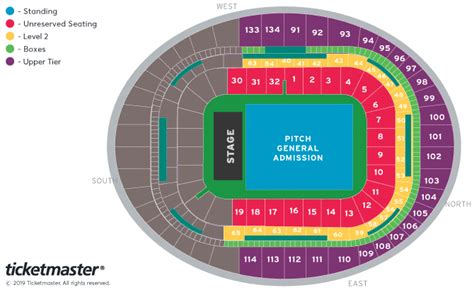 The Killers Seating Plan Emirates Stadium