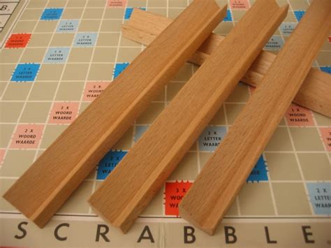 4 Extra Large Scrabble Racks Made Of Wood To By Astridfindsvintage