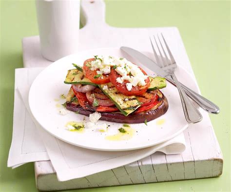 Grilled Vegetable Stack With Feta Australian Womens Weekly Food