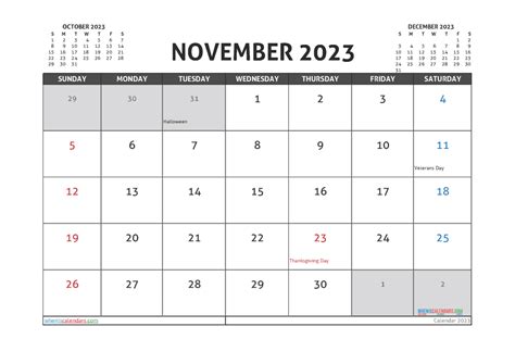 Download Free Printable Calendar November 2023 10n23002