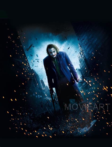 Joker movie is a dark and emotional movie that hides behind the laughter of joker. THE DARK KNIGHT JOKER TEXTLESS MOVIE POSTER FILM A4 A3 ART ...