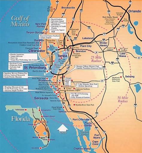 Map Of Florida Gulf Coastline Map