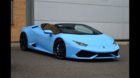 A 2017 Baby Blue Lamborghini Huracan Spyder Arrived At Baytree Cars