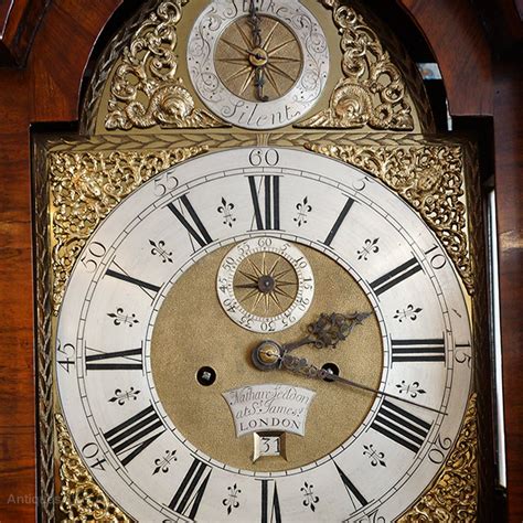 Antiques Atlas George Ii Walnut Longcase Clock By Nathanial Seddon
