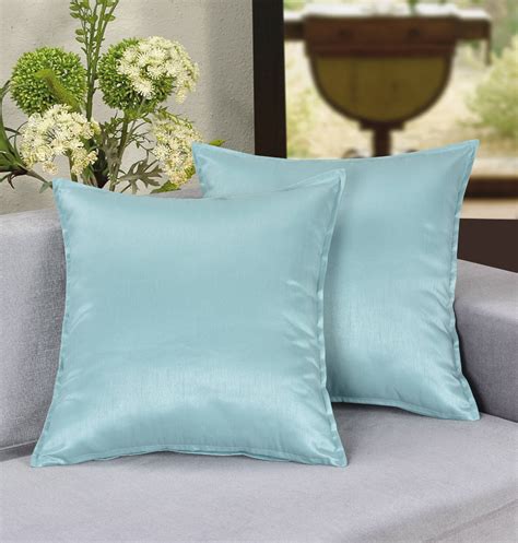 Aiking Home 2 Pieces Of 18x18 Solid Faux Silk Throw Pillow Covers