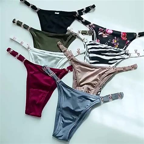 Wholesale G String Hipster Sexy Thong Thread Cotton Low Waist Double Crotch Bikini T Shape