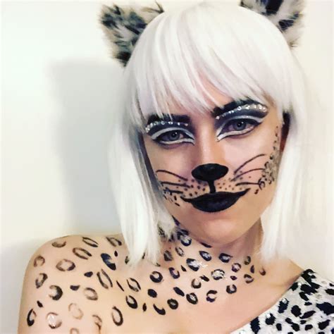 Snow Leopard Face Paint For Halloween Face Painting Halloween