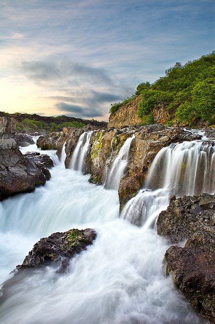 Barnafoss Beautiful Waterfalls Waterfall Iceland Travel