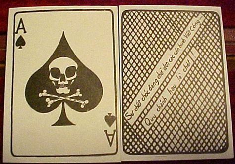 Maybe you would like to learn more about one of these? Vietnam Death Card Ace of Spades Death To Viet Cong Psyops Warfare | eBay