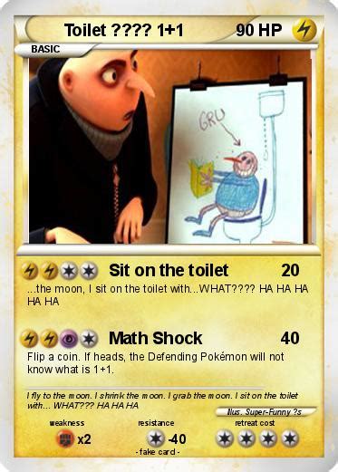 Pokémon Toilet 1 1 1 - Sit on the toilet - My Pokemon Card