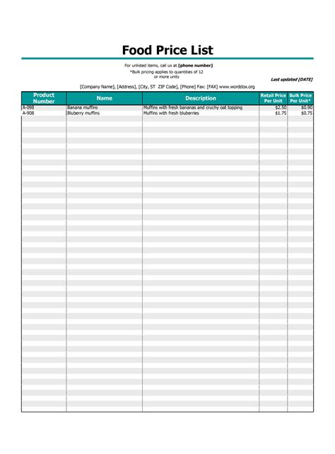For the leading cryptocurrency, bitcoin, price is one of its most discussed attributes. 49 FREE Price List Templates (Price Sheet Templates) ᐅ ...