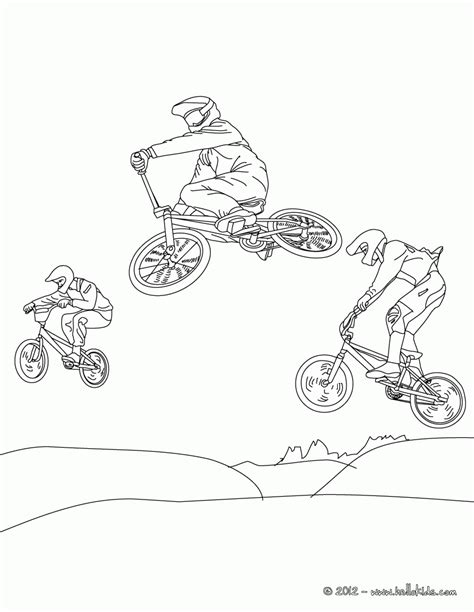 Mountain Bike Coloring Pages