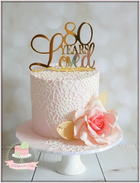 80 Years Loved 80 Birthday Cake 90th Birthday Cakes Pretty Birthday