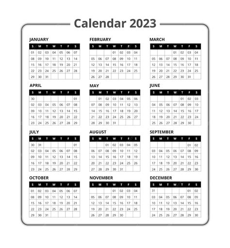 Flat Modern 2023 Diseño De Plantilla De Diseño De Calendario De Año