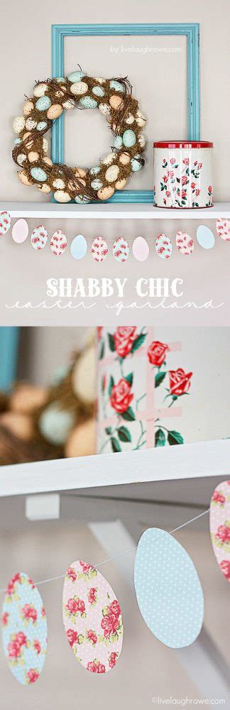 Easter Crafts Shabby Chic Garland The 36th Avenue