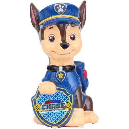 Maybe you would like to learn more about one of these? Paw Patrol "Chase" Figural Ceramic Piggy Bank - Walmart.com
