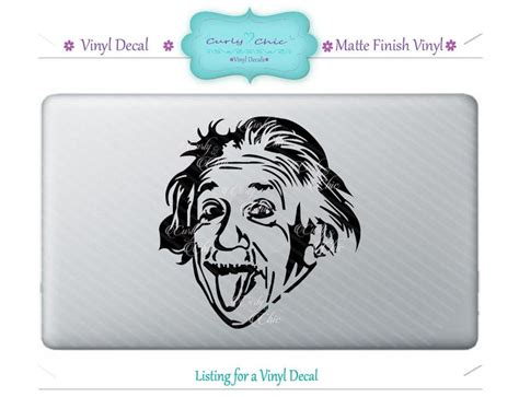 Albert Einstein Computer Decal Vinyl Laptop Vinyl Decal Etsy