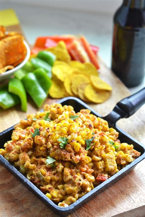 Hot corn dip is such a delicious and easy appetizer recipe to serve with chips, crackers, or veggies! Mexican Street Corn Dip - Little Bits Of Real Food