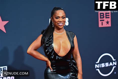 Kandi Burruss Sexy Seen Flashing Her Areola At The Bet Awards In Los Angeles Aznude