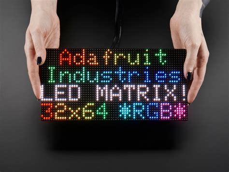 64x32 Rgb Led Matrix 4mm Pitch Id 2278 3995 Adafruit