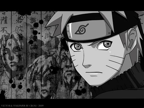 Naruto Black And White Wallpapers Wallpaper Cave