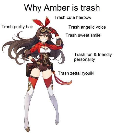 Quick Explanation Of Why Amber Is Trash R Genshin Memepact