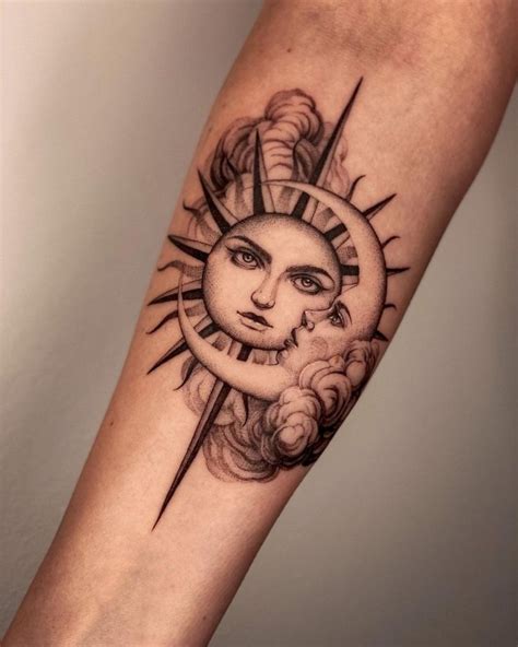 Meaningful And Beautiful Sun And Moon Tattoos Kickass Things In
