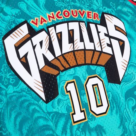 Mitchell And Ness Vancouver Grizzlies 10 Mike Bibby Cny 40 Swingman