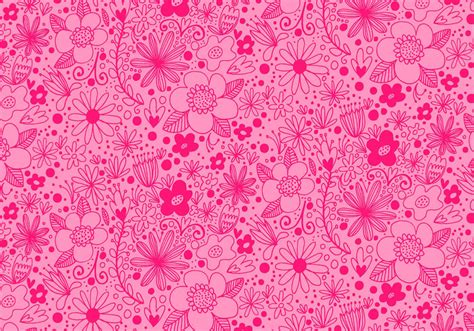 Pink Repeating Flower Pattern 114517 Vector Art at Vecteezy